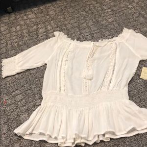 White Off The Shoulder Top